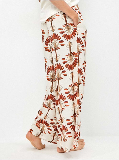 Pantalon long jambe large imprimé palmiers - Kiabi Pantalon long jambe large imprimé palmiers - Kiabi