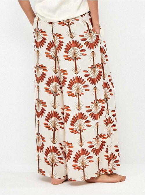 Pantalon long jambe large imprimé palmiers - Kiabi Pantalon long jambe large imprimé palmiers - Kiabi
