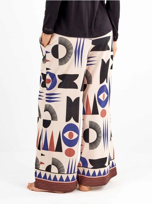 Pantalon long motifs géométriques - Kiabi Pantalon long motifs géométriques - Kiabi