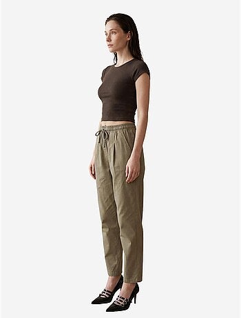 Pantalon longueur cheville avec cordon de serrage et poche my fashion