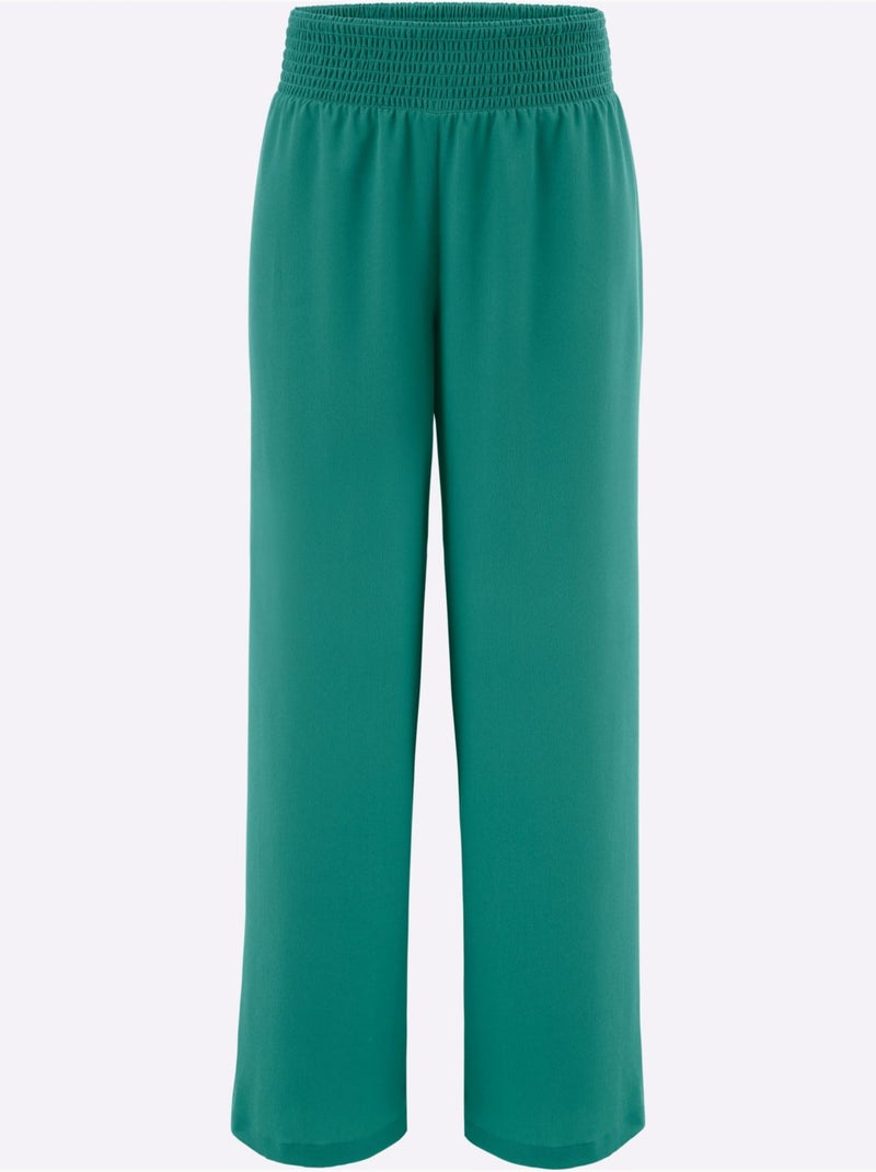 Pantalon Longueur Chevilles - Taille Standard - Moda Vilona Vert - Kiabi