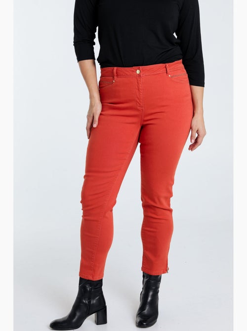 Pantalon Louise 7/8 en coton PAPRIKA - Kiabi