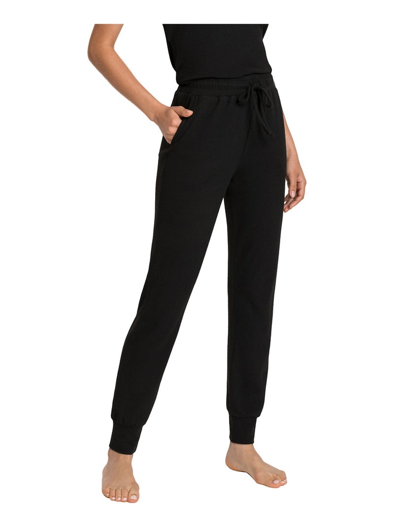 Pantalon loungewear resserré Strick Noir - Kiabi