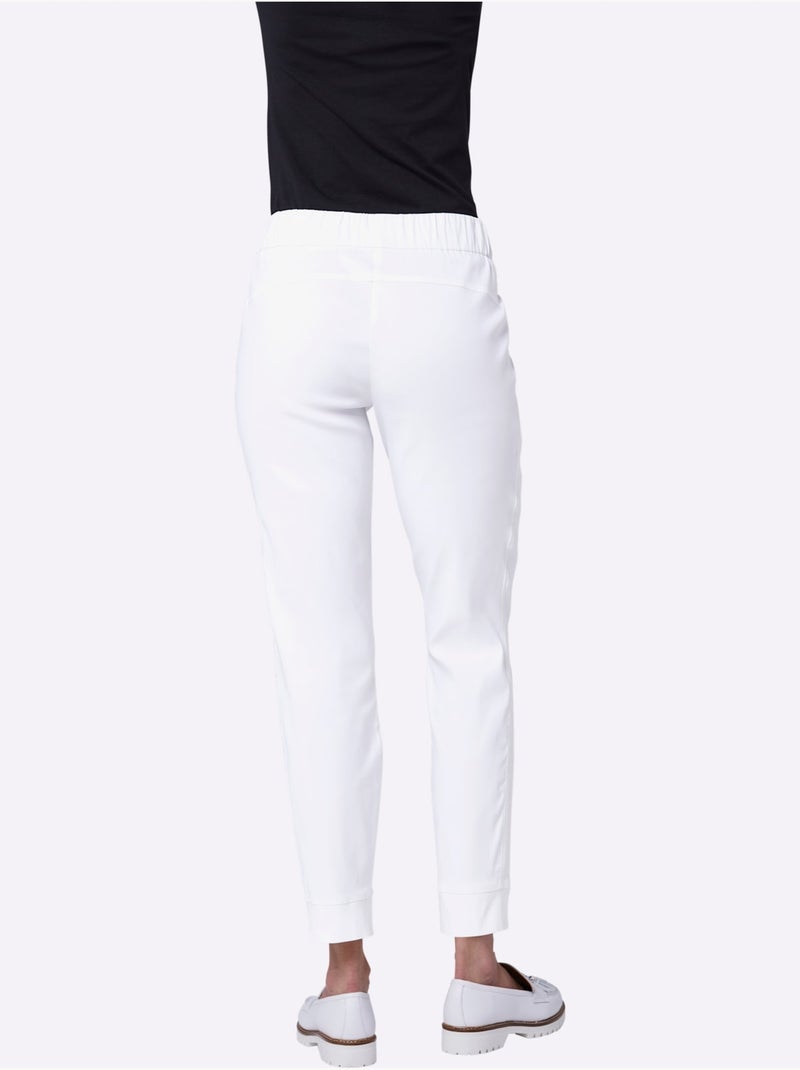 Pantalon Lyocell (tencel) - Taille Standard - helline Blanc - Kiabi
