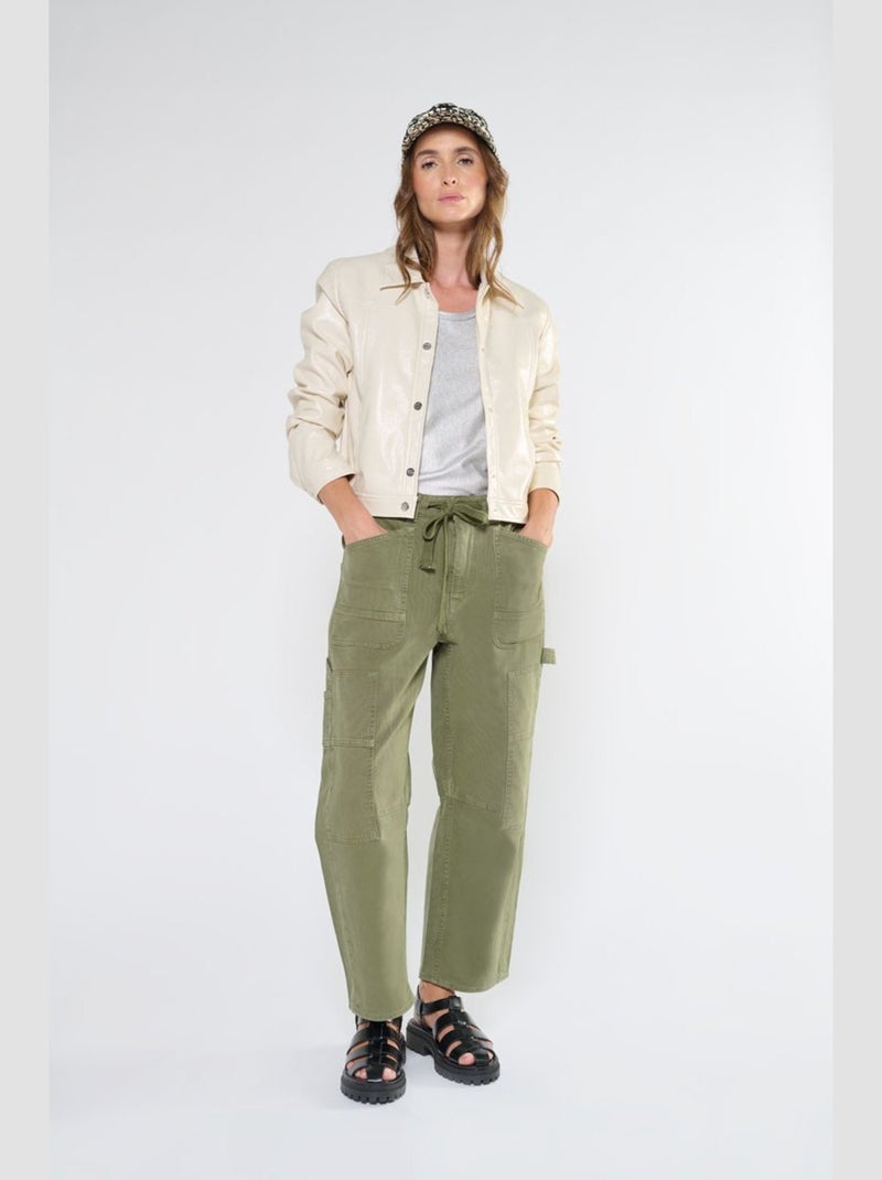 Pantalon MADIE loose, large 'Le Temps Des Cerises' Vert - Kiabi
