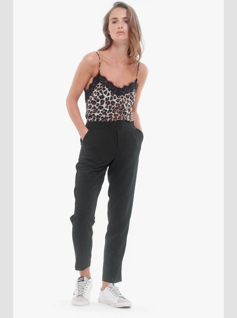 Pantalon MAGY slim 'Le Temps Des Cerises' Noir - Kiabi