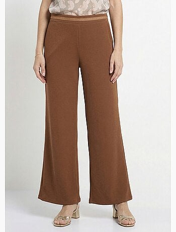 Pantalon maille avec galon à la taille - Afibel