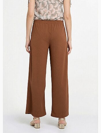 Pantalon maille avec galon à la taille - Afibel