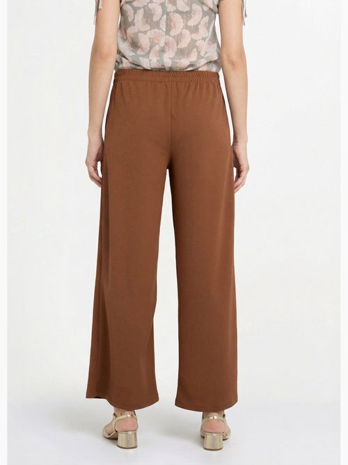 Pantalon maille avec galon à la taille - Afibel - Kiabi
