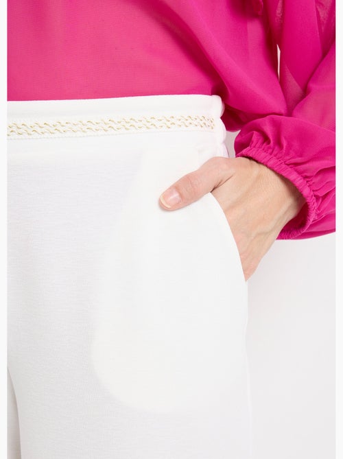 Pantalon maille avec galon à la taille - Afibel - Kiabi