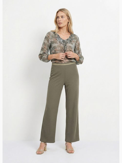Pantalon maille avec galon à la taille - Afibel - Kiabi Pantalon maille avec galon à la taille - Afibel - Kiabi