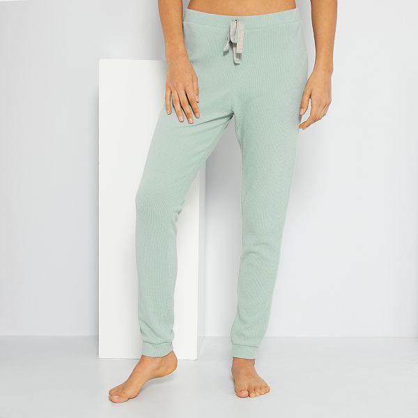Pantalon maille cotelé femme Clearance