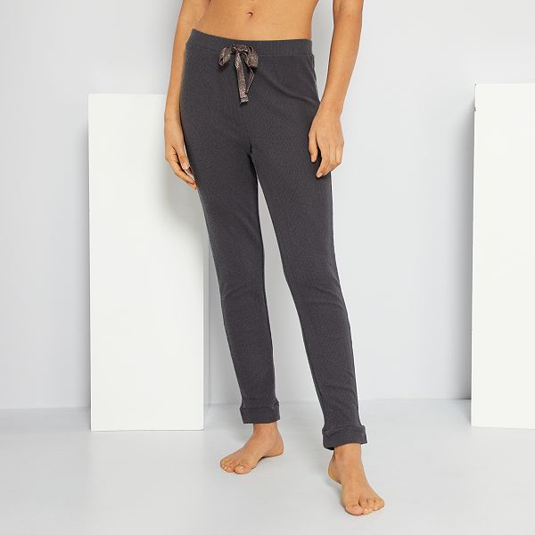 Pantalon maille cotelé femme Clearance