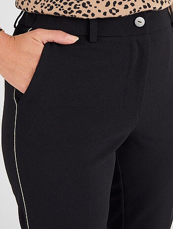 Pantalon maille crêpe stretch liserés côtés - Damart