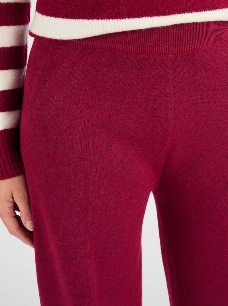 Pantalon maille enfilable Thermolactyl - Damart Rouge - Kiabi