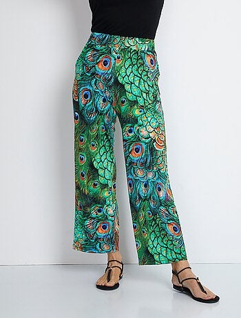 Pantalon maille fluide taille élastiquée
