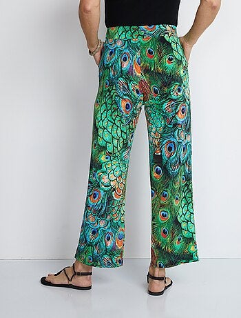 Pantalon maille fluide taille élastiquée