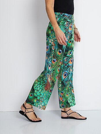Pantalon maille fluide taille élastiquée