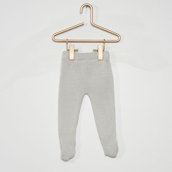 Pantalon Maille La Manufacture De Layette Bebe Fille Gris Kiabi 00