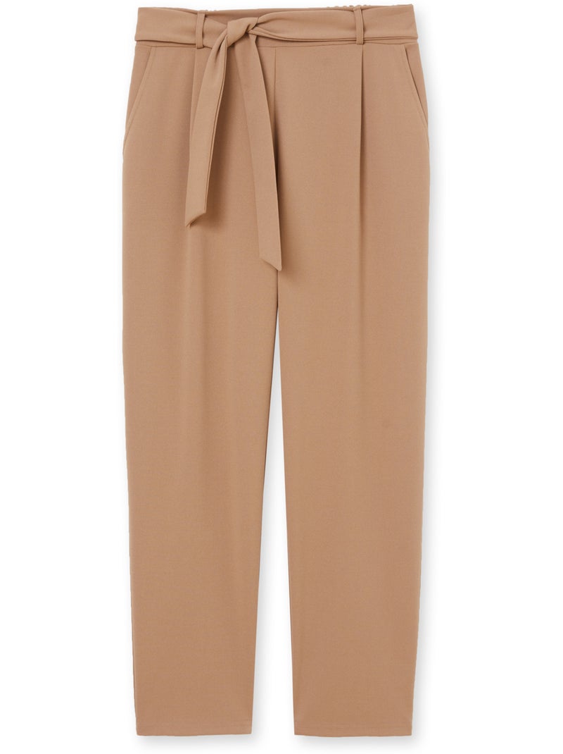 Pantalon maille longueur cheville - DAXON Camel - Kiabi