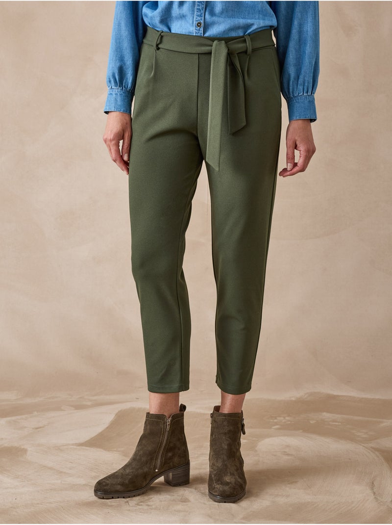 Pantalon maille longueur cheville - DAXON Kaki - Kiabi