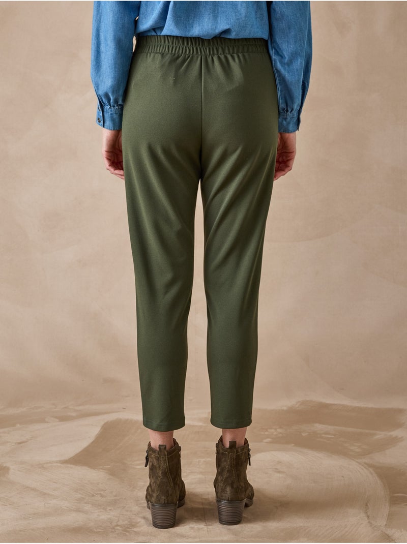 Pantalon maille longueur cheville - DAXON Kaki - Kiabi