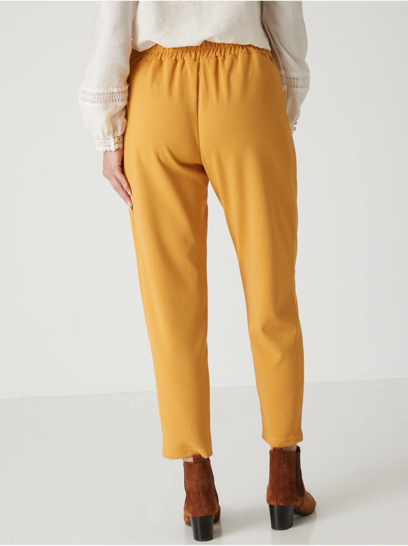 Pantalon maille longueur cheville - DAXON Ocre - Kiabi