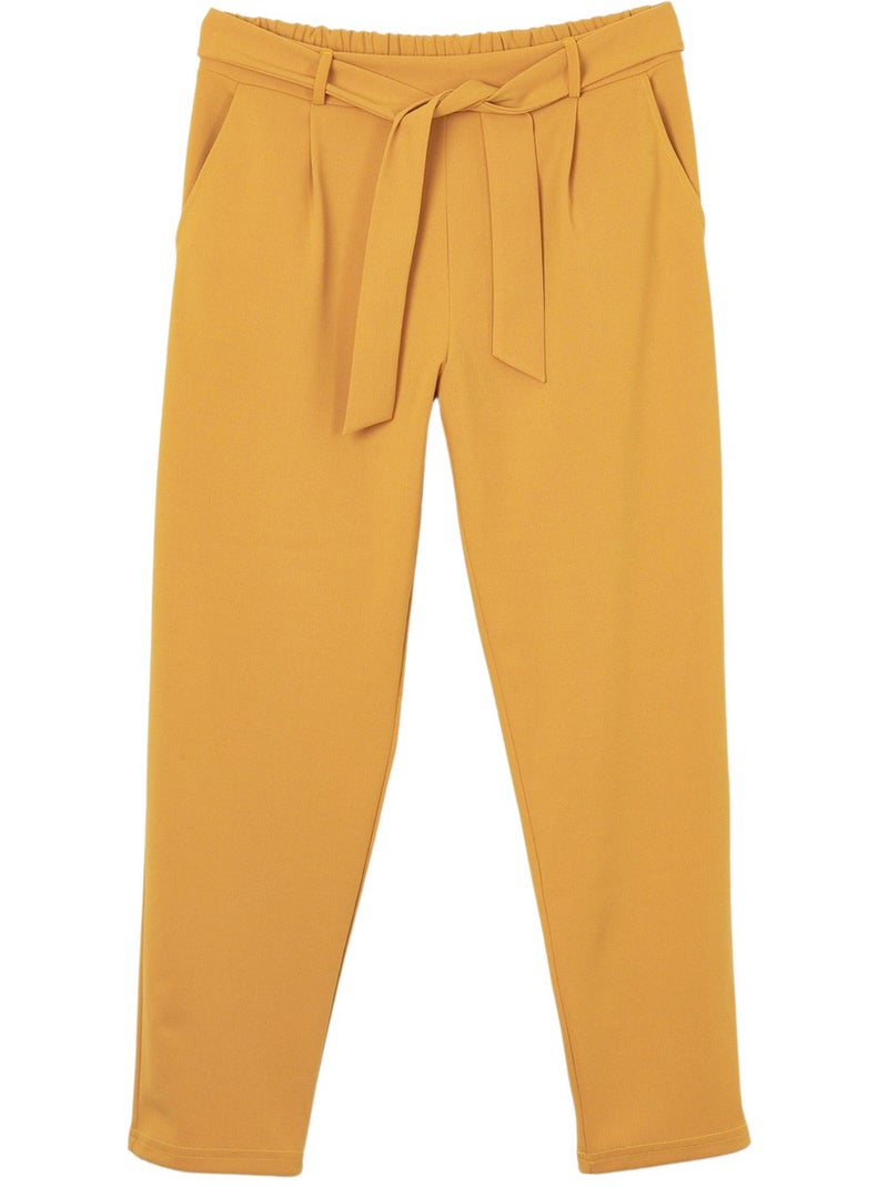 Pantalon maille longueur cheville - DAXON Ocre - Kiabi