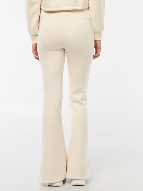 Pantalon maille lourde et douce coupe bootcut - Kiabi