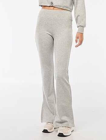 Pantalon maille lourde et douce coupe bootcut