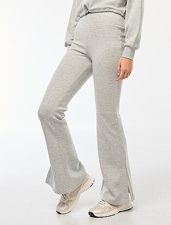 Pantalon maille lourde et douce coupe bootcut