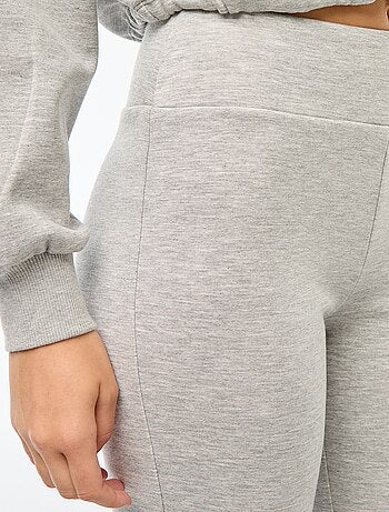 Pantalon maille lourde et douce coupe bootcut