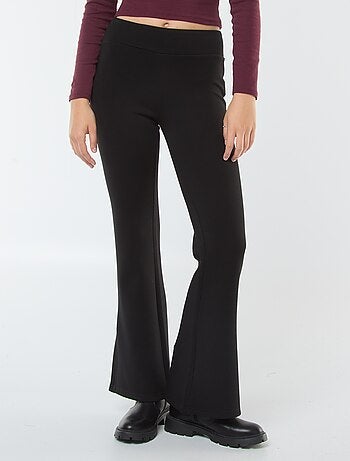 Pantalon maille lourde et douce coupe bootcut