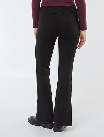 Pantalon maille lourde et douce coupe bootcut