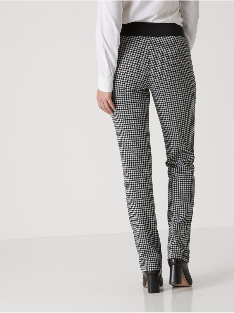 Pantalon maille milano - DAXON Noir Blanc - Kiabi