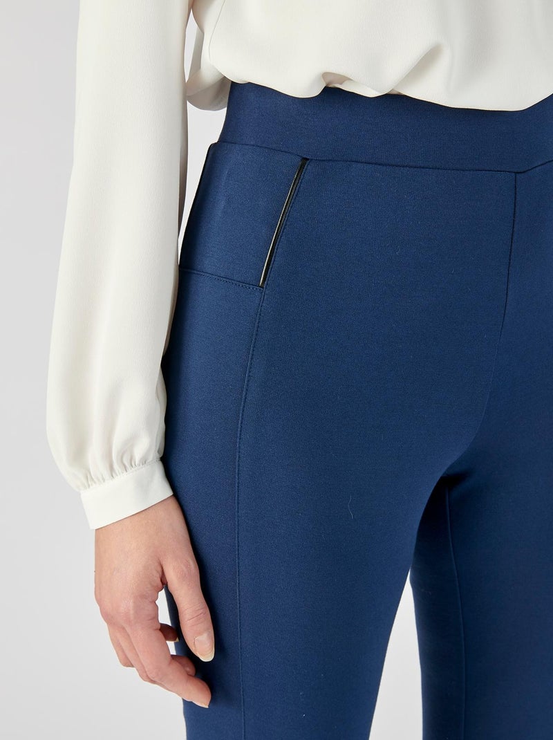 Pantalon maille milano enfilable - Damart Bleu marine - Kiabi