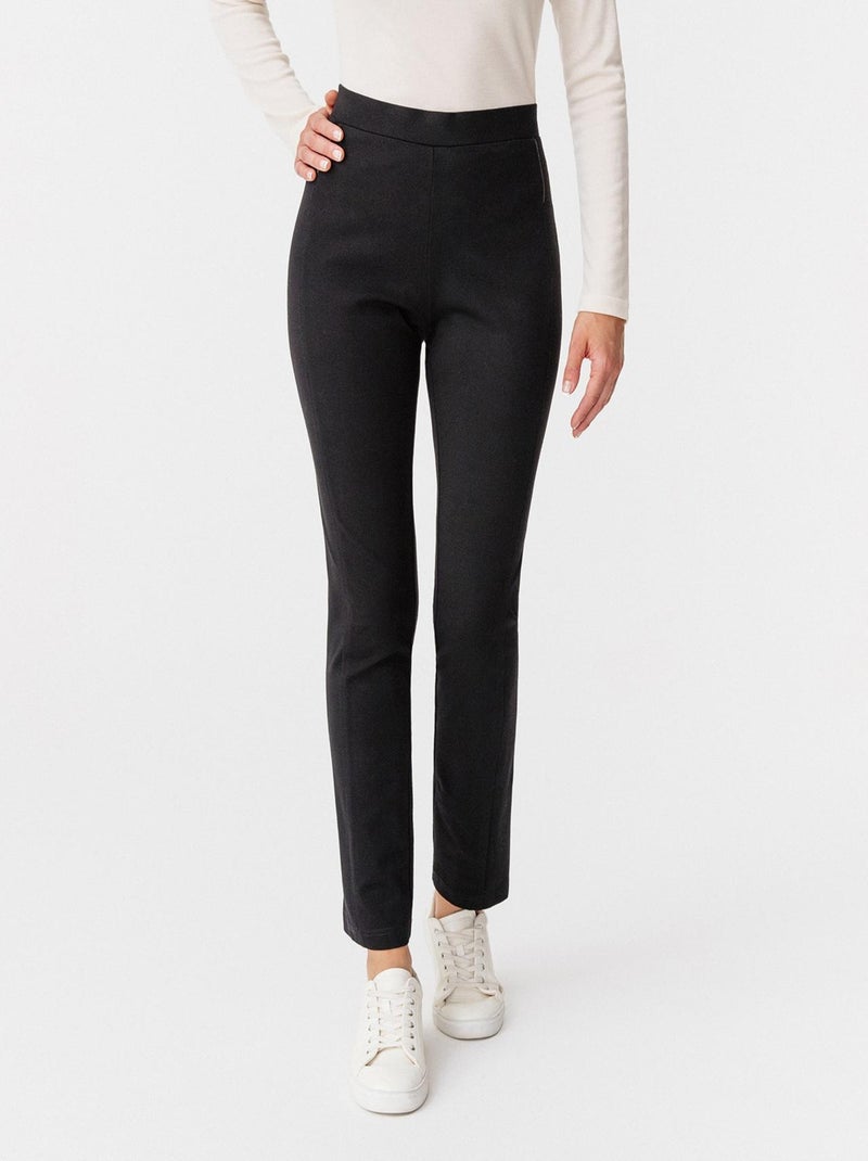 Pantalon maille milano enfilable - Damart Noir - Kiabi