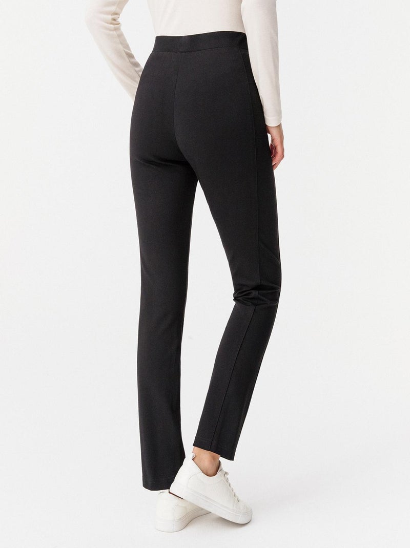 Pantalon maille milano enfilable - Damart Noir - Kiabi