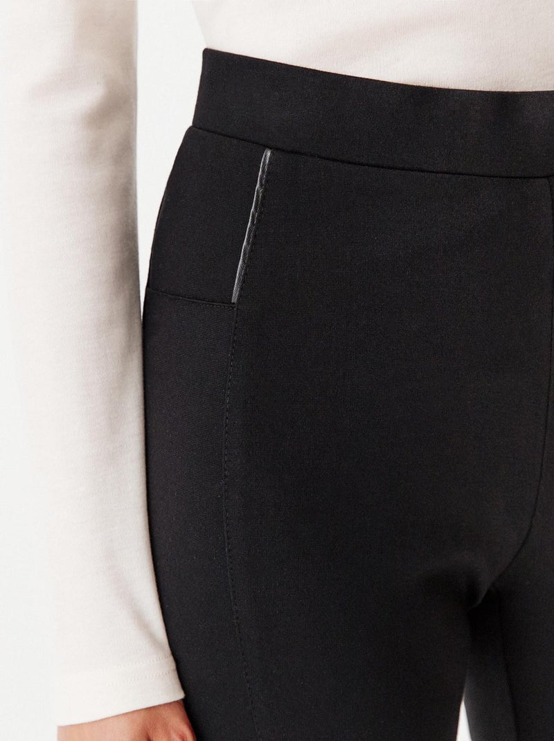 Pantalon maille milano enfilable - Damart Noir - Kiabi