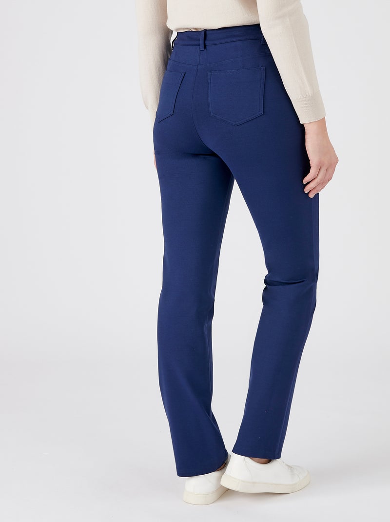 Pantalon maille milano Perfect Fit by Damart - Damart Bleu marine - Kiabi