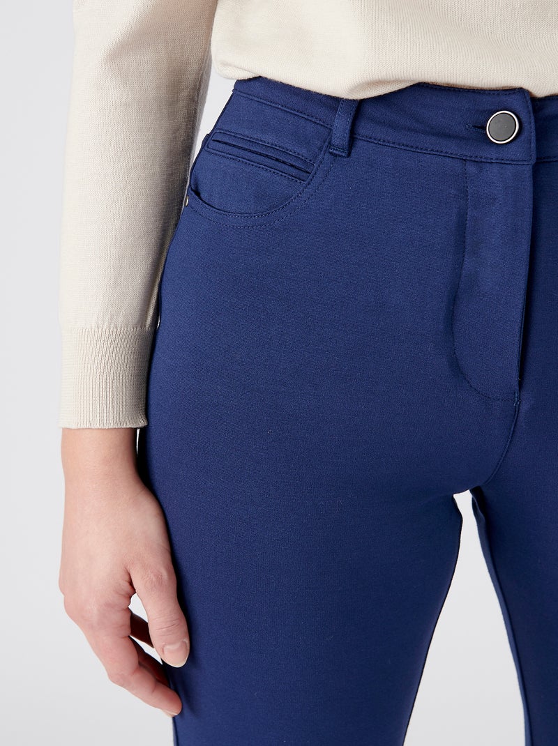 Pantalon maille milano Perfect Fit by Damart - Damart Bleu marine - Kiabi