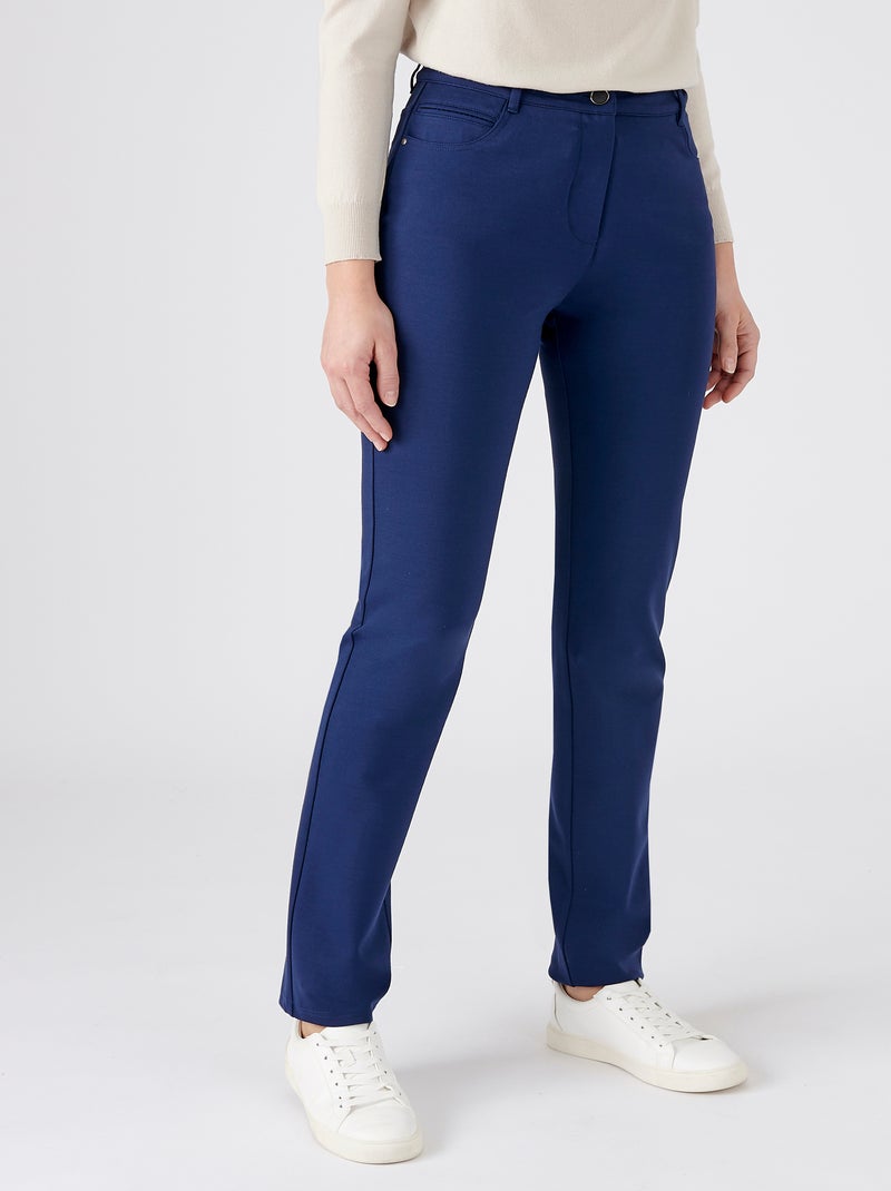 Pantalon maille milano Perfect Fit by Damart - Damart Bleu marine - Kiabi
