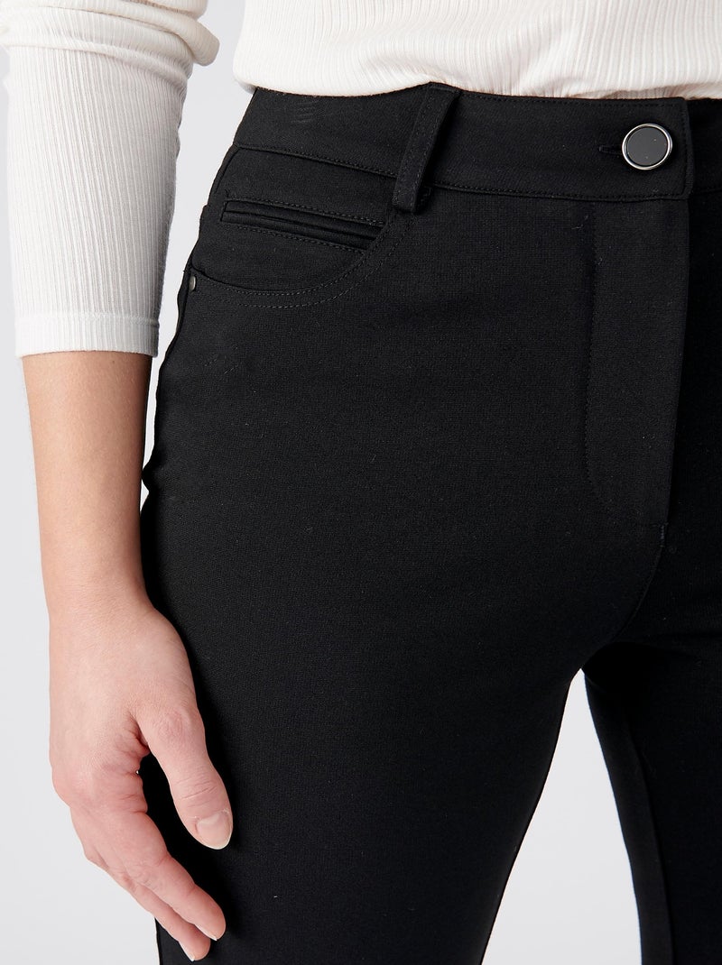 Pantalon maille milano Perfect Fit by Damart - Damart Noir - Kiabi