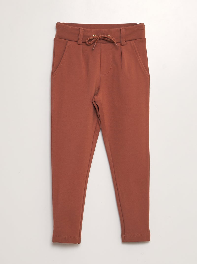 Pantalon maille milano Rouge - Kiabi
