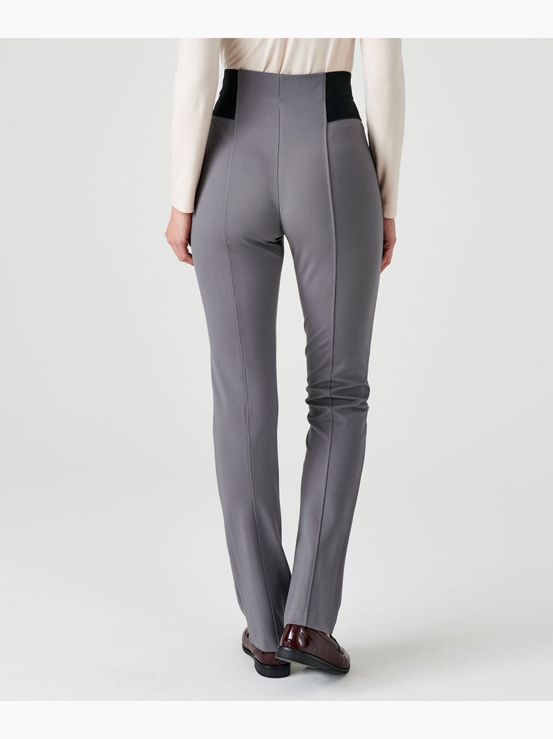 Pantalon maille milano stretch - Damart Gris - Kiabi