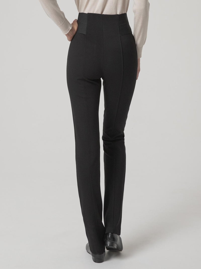 Pantalon maille milano stretch - Damart Noir - Kiabi