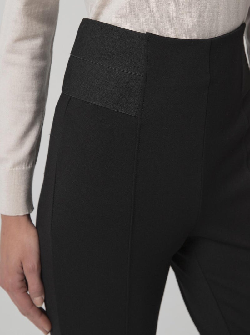 Pantalon maille milano stretch - Damart Noir - Kiabi