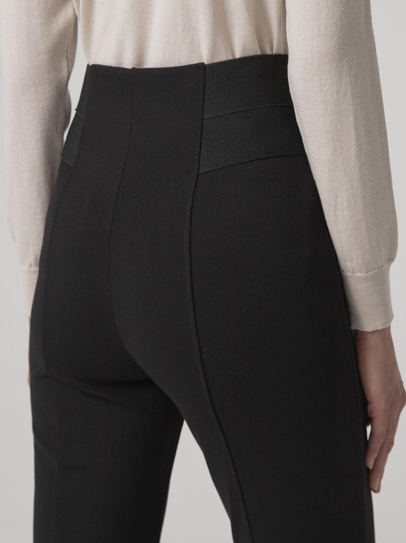 Pantalon maille milano stretch - Damart Noir - Kiabi