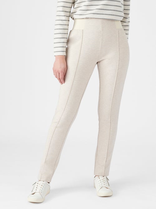 Pantalon maille milano uni ou carreaux - Damart - Kiabi