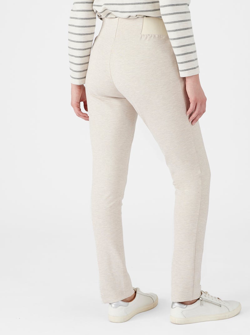 Pantalon maille milano uni ou carreaux - damart Blanc cassé - Kiabi